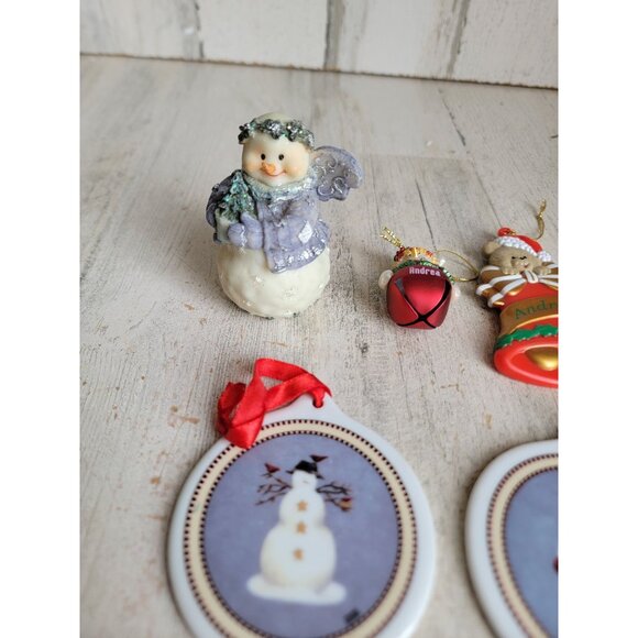 Snowman bell tree ornament Xmas set broom variety set - Picture 6 of 8
